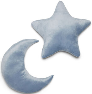 Alice & Fox Kissen Star & Moon, Dusty Blue 