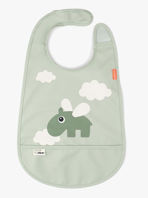 Done By Deer Happy Clouds Lätzchen, Green