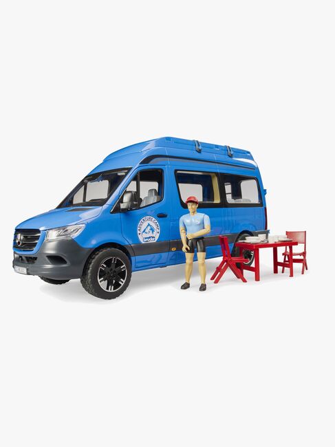 Bruder MB Sprinter Camper mit Zubehörteile