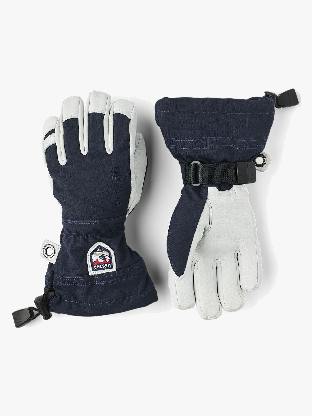 Hestra Army Leather Heli JR Ski Handschuhe, Marin
