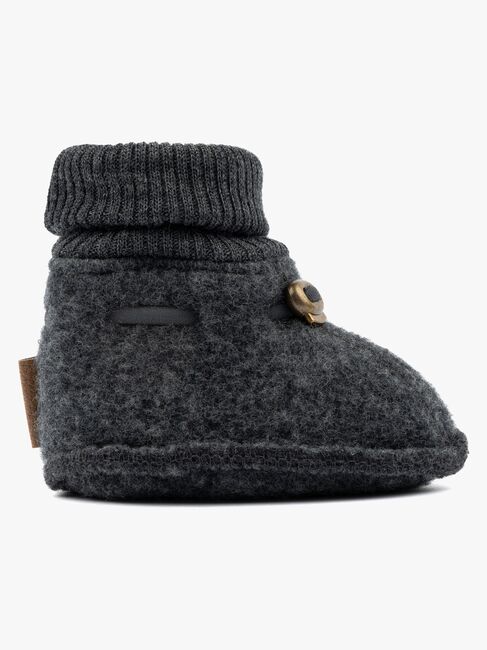 Mikk-Line Überziehschuhe Merinowolle, Anthracite Melange