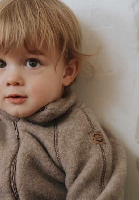 Mikk-Line Wollfilz-Jacke Baby, Melange Denver