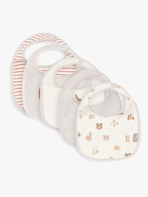 Jollein Bandana Halstuch Wasserdicht 5er-Pack, Animal Friends