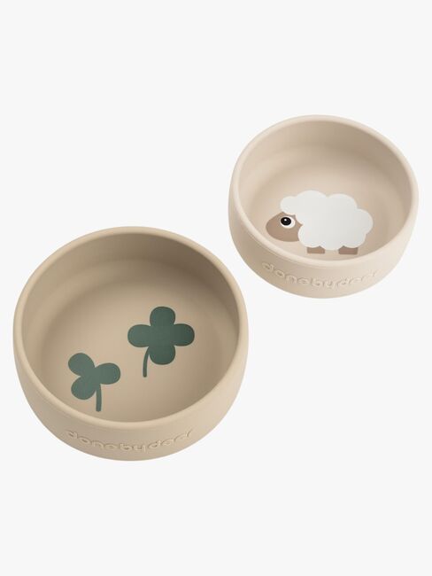 Done By Deer Sheepy Silikon Schüssel 2er-Pack, Sand