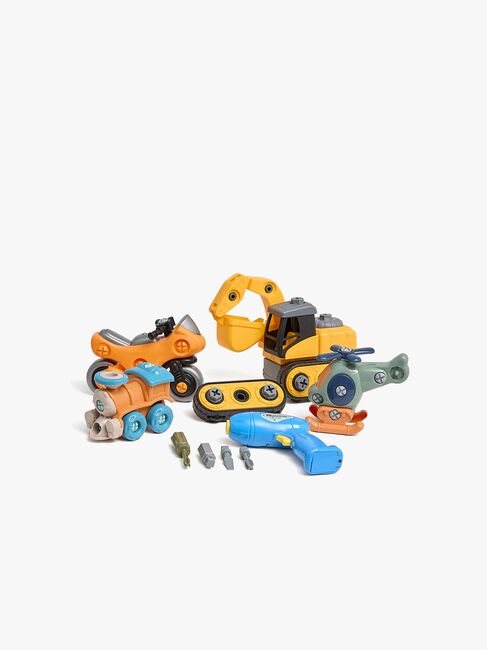 Fippla Lern- & Entdeckungskiste Fahrzeuge mit Akkuschrauber