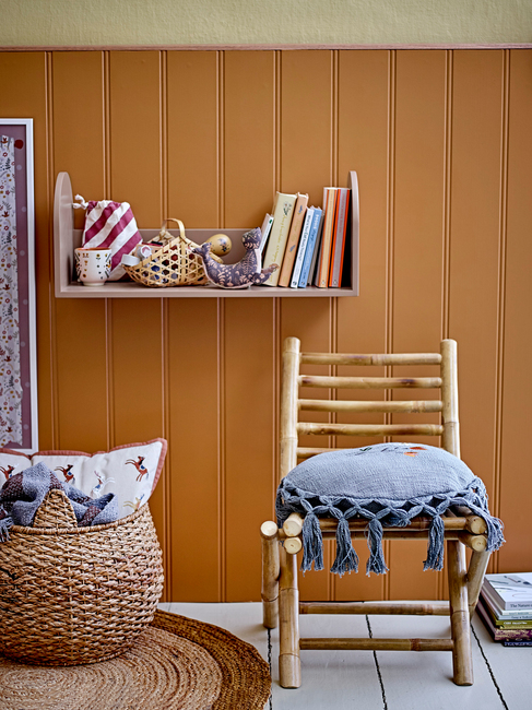 Bloomingville MINI Elinna Kissen, Blue