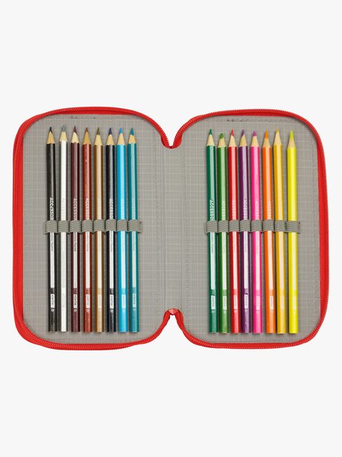 Spidey And His Amazing Friends Gefülltes Dreifach-Federmäppchen 37 Teile, Blau