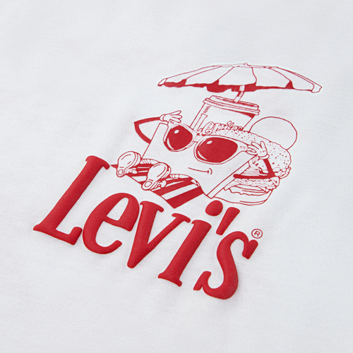 Levi's LVB Burger Meal T-Shirt, Bright White