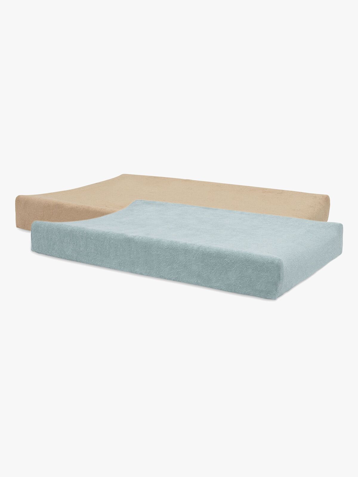 Jollein Wickelauflagenbezüge 50x70cm 2er-Pack, Sea Green/Biscuit