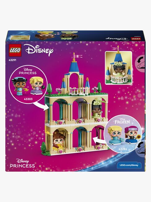 LEGO Disney Princess 43291 Die Mini-Prinzessinnen Belle und Tiana mit ihrem Schloss