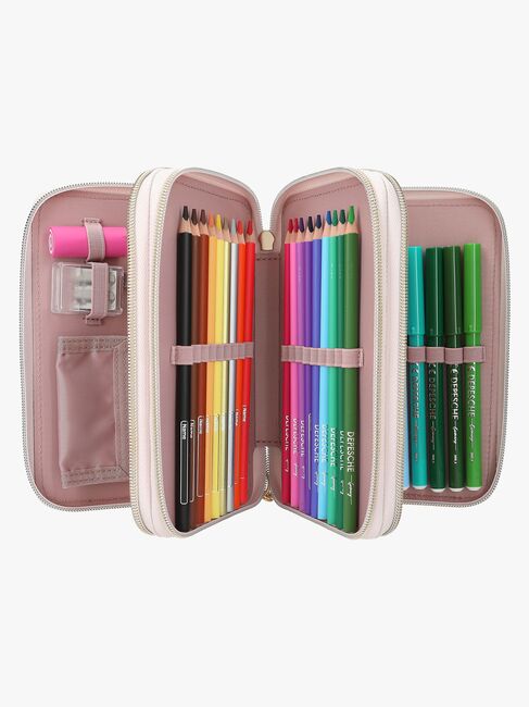 TOPModel SUMMER FEELING Dreifach-Federmäppchen, Light pink