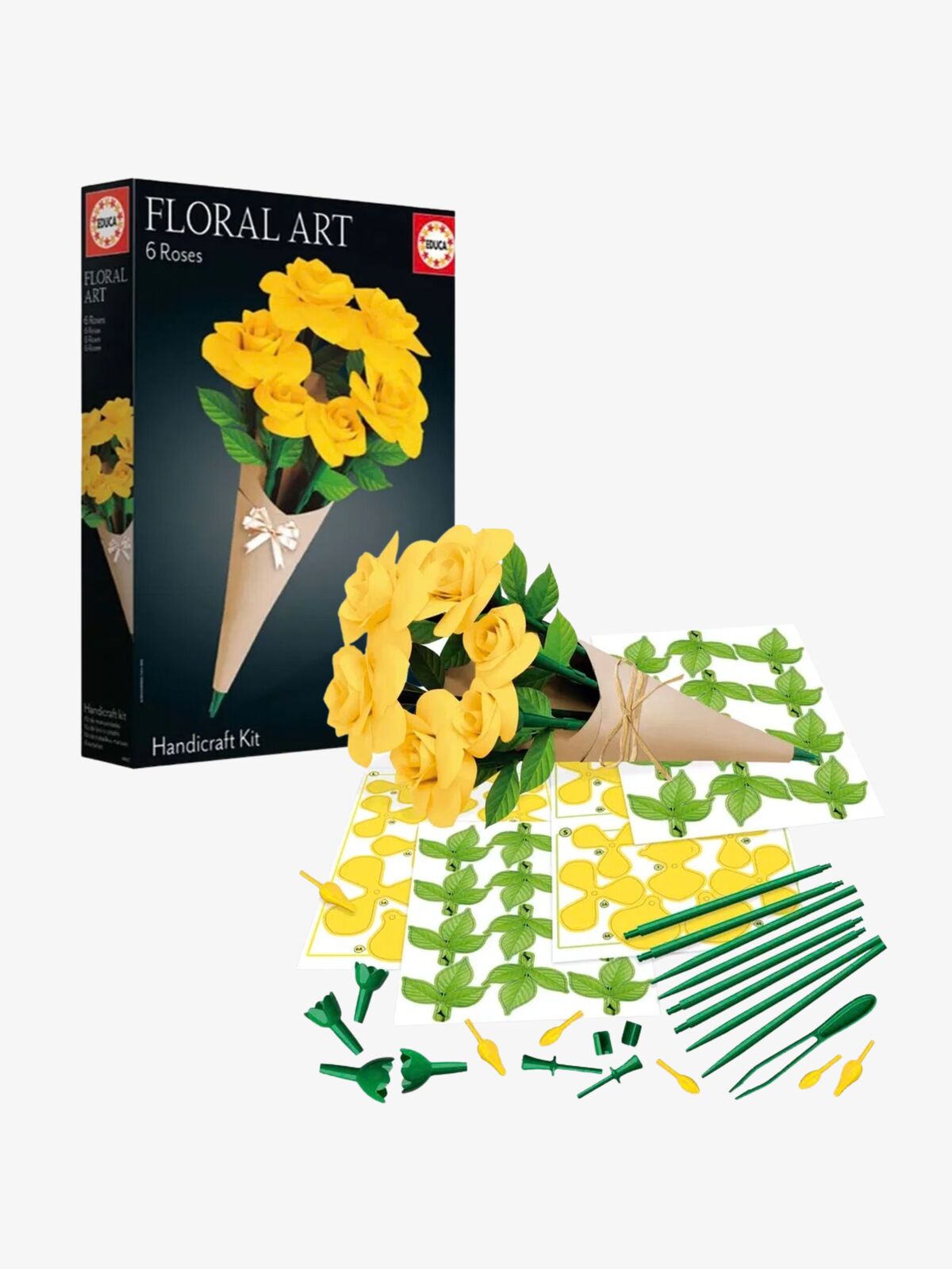 Educa Bastelset Rosen, Gelb