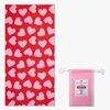 Swim Essentials Hearts Badetuch, Red