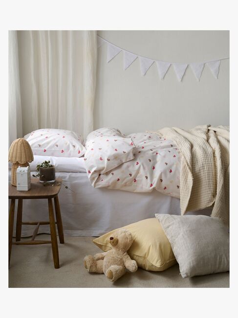 Borganäs Bettwäsche Hjärtrud 150x210, Beige