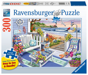 Ravensburger Puzzle Sonnenschein an der Küste 300 Teile, Größere Teile