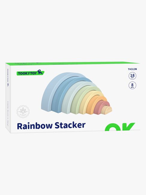 Tooky Toy Stapelspielzeug Regenbogen