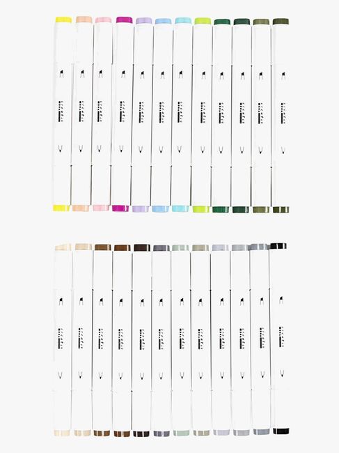 Creativ Company Alkoholbasierte Illustrationsmarker Pastell 24St