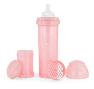 Twistshake Anti-Colic Babyflasche 330 ml, Pearl Pink