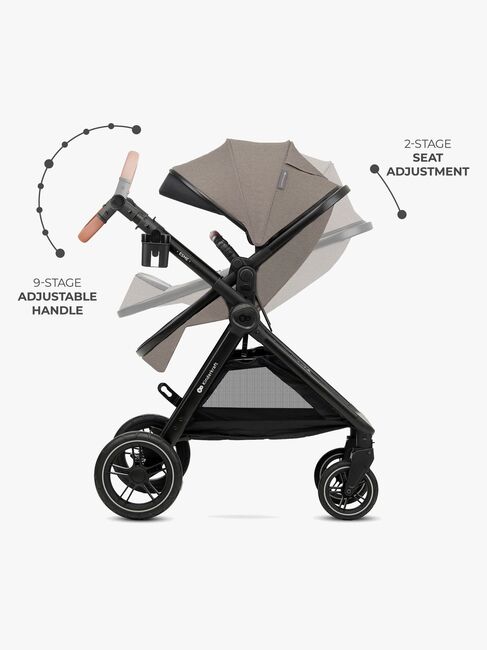 Kinderkraft ESME PRO 3-in-1 Kombikinderwagen Travelsystem, Sand Beige