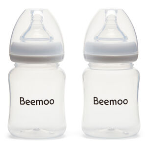 Beemoo CARE Muttermilchflasche 180 ml 2er-Pack inkl. Sauger