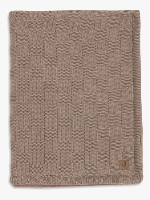 Jollein Decke 75x100 cm Box Knit/Velvet, Milky Coffee