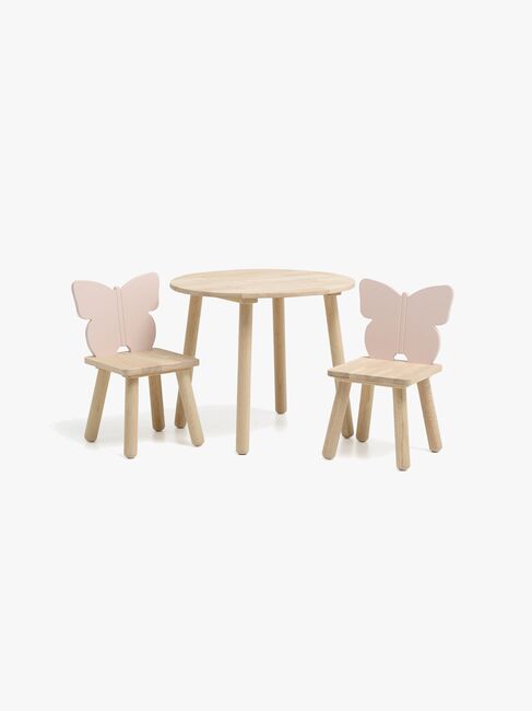 Alice & Fox CHLOE Tisch und Stühle, Rosa
