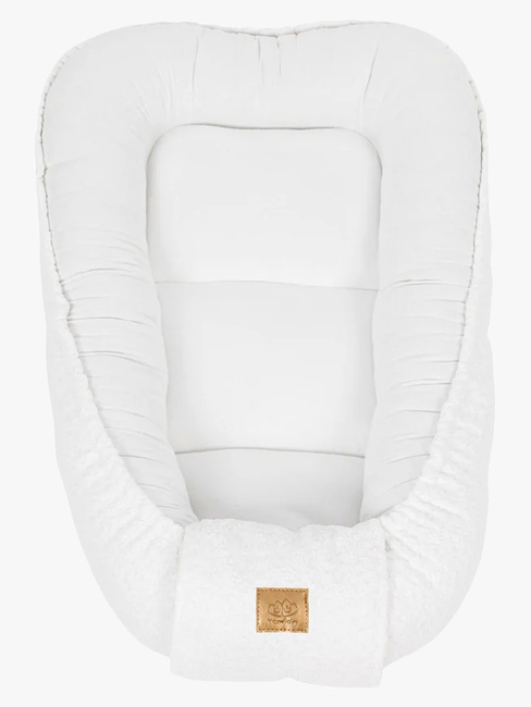 MeowBaby Boucle Babynest, White