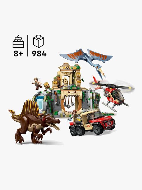 LEGO Jurassic World 76976 Spinosaurier & Quetzalcoatlus: Hubschrauber-Einsatz