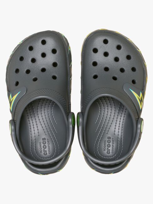 Crocs Classic Bolt Lights Pantoffeln, Carbon