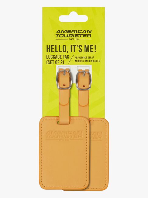 American Tourister Gepäckanhänger 2er-Pack, Papaya Pop