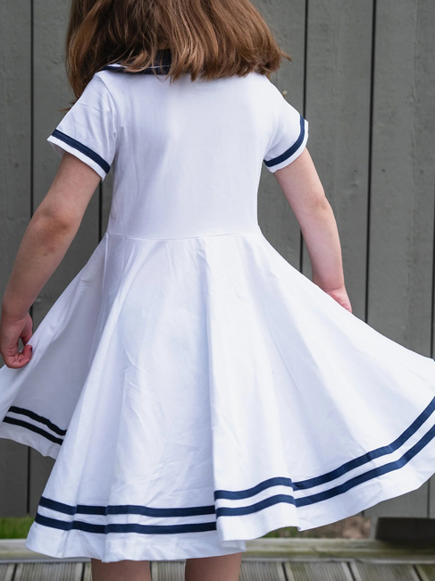 Geggamoja Matrosenkleid, Weiß