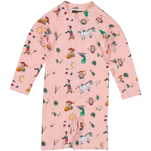 Geggamoja UV-Schutzanzug Pippi Langstrumpf, Rosa