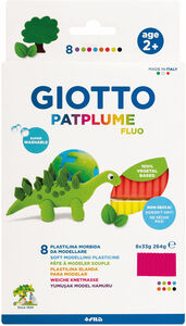 Giotto Patplume Flu Modelliermasse 8er-Pack