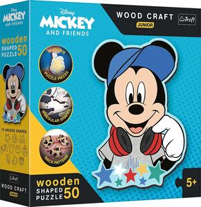 Trefl Wood Craft Junior Disney Mickey And Friends Puzzle 50 Teile