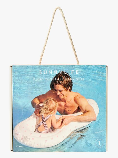 SUNNYLiFE Baby Float Together Aufblasbare Luftmatratze, Strawberry Sunshine