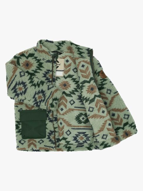 Mikk-Line Teddyjacke, Balsam Green