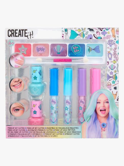 Create It! Schminkset Meerjungfrau Glitzer 7 Teile