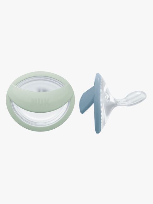 NUK Perfect Match Schnuller 2er-Pack Größe 1, Green/Blue