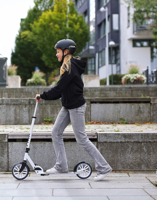 STIGA STR Tretroller Route 200-S, Weiß/Blau