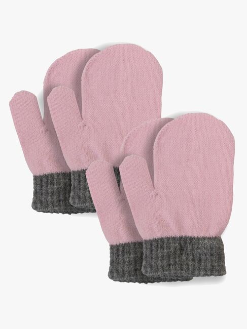 Lindberg Sundsvall Wool Glove Handschuhe 2er-Pack, Pink/Anthracite