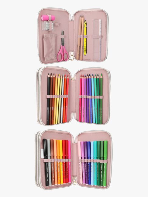 TOPModel SUMMER FEELING Dreifach-Federmäppchen, Light pink