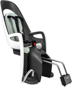 Hamax CARESS Fahrradsitz inkl. Verschließbarer Rahmenhalterung, Grey/White/Mint