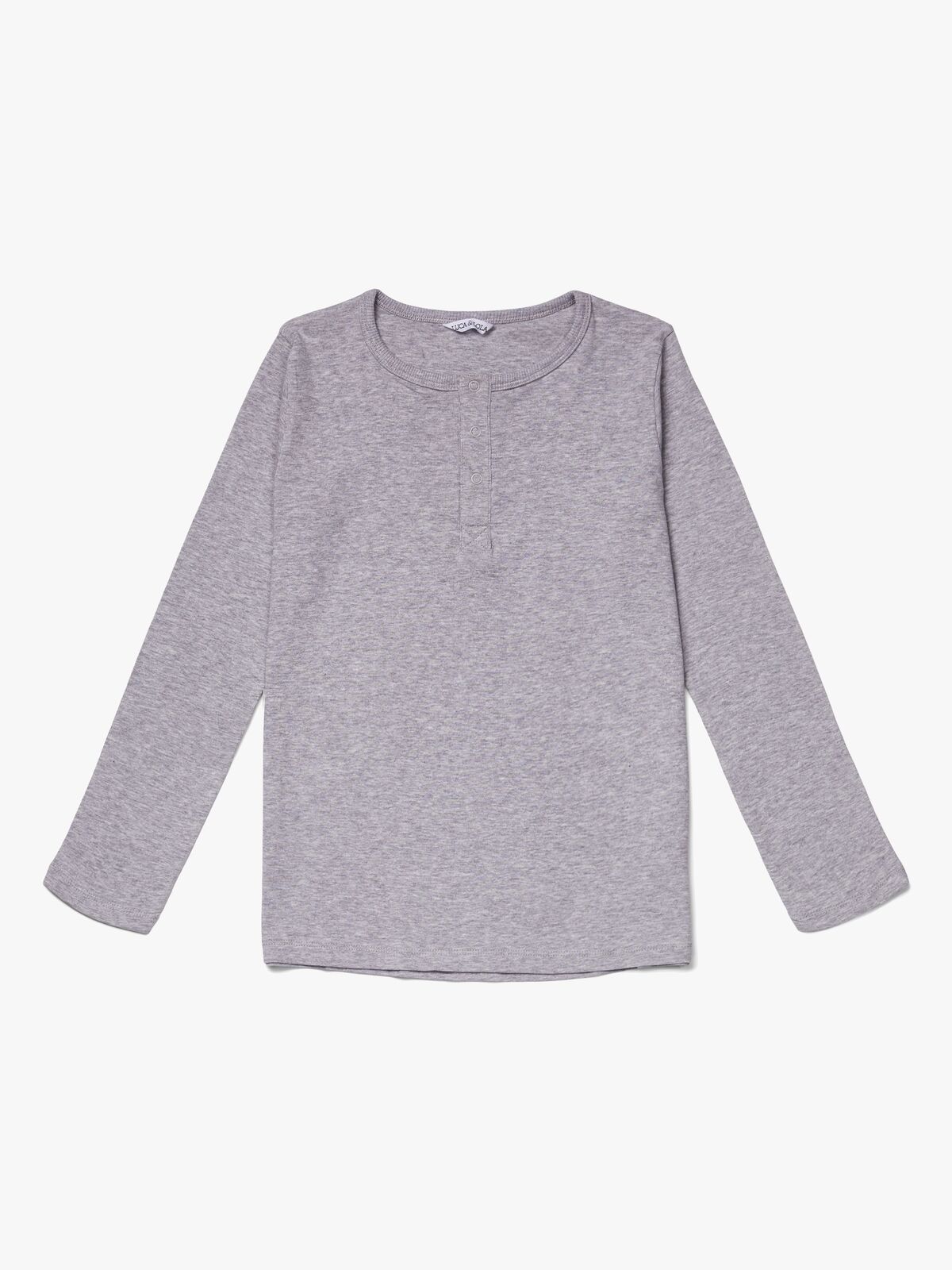 Luca & Lola Jacopo Langarmshirt, Grey Melange 