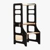 Duck Woodworks Klappbarer Lernturm, Schwarz