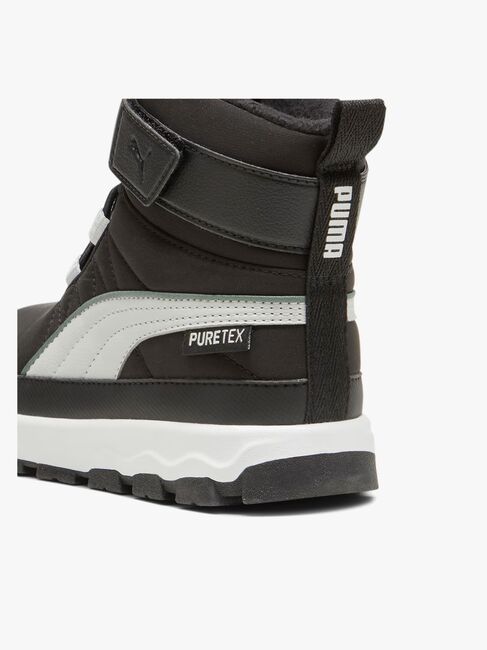 Puma Evolve Puretex AC PS Winterstiefel, Black/Ash Grey/White