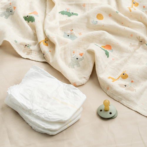 Done By Deer Celebration Musselintuch 2er-Pack, Sand