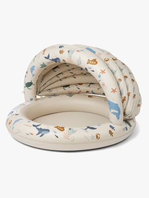 LIEWOOD Hadleia Printed Planschbecken mit Sonnendach, Sea Creature/Sandy