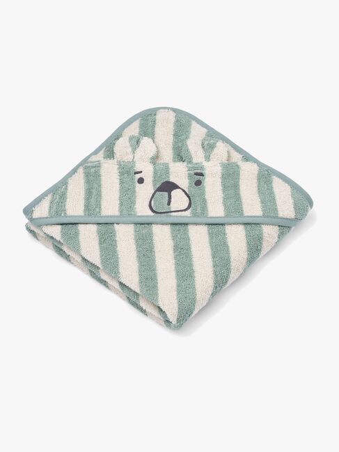 LIEWOOD Albert Handtuch mit Kapuze, Peppermint/Creme de la Creme