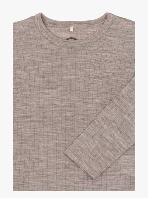 Mikk-Line Langärmliges T-Shirt Baby Merinowolle, Melange Denver