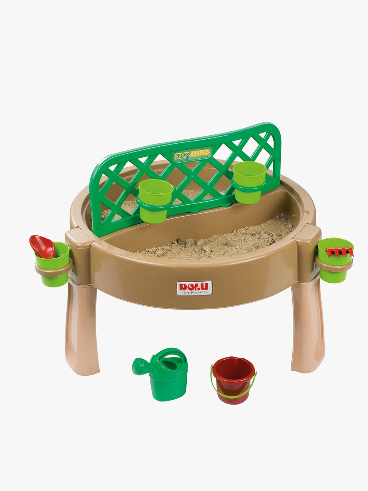 Dolu Gardening, Sand, Water, Creativity 4-in-1 Spieltisch, Braun